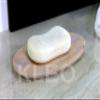 KLEO Natural Stone Soap Dish Made of Natural Water Absorbent Rainbow Stone - Unique Bath Kitchen Accessories view 3