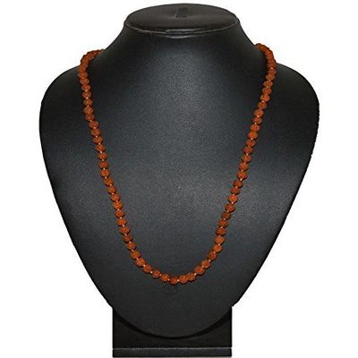 Fashionbonanzamart 5 MUKHI Lord Shiva Hindu -Budha Yoga 108+1 RUDRAKSHA Beaded 8MM Prayer MALA