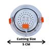 D'Mak 3 Watts Round LED Ceiling COB Spot Light (Green) - Pack of 2. view 3