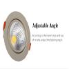 D'Mak Round Blue Color LED Ceiling COB Spot Light, 3 Watts - Pack of 2 view 4
