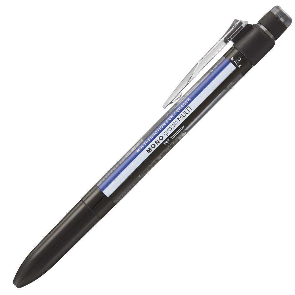 Tombow Multi-Function 2 Colour Ballpoint pen & Mechanical Pencil, Eraser, mono, 1 Count(Pack of 1) (CPA-161A)