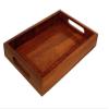 Vian Crafts' Man Elegant Wooden Hand Crafted Fruit Serving Tray For Dining Table (Brown) view 1