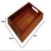 Vian Crafts' Man Elegant Wooden Hand Crafted Fruit Serving Tray For Dining Table (Brown) view 4