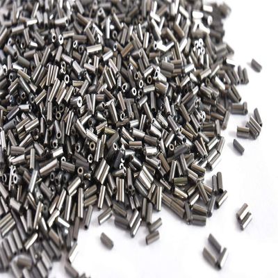 The Design Cart Metallic Gray Pipe Beads/Bugle Beads/Glass Beads (4.5 mm, 100 Grams) Standard Quality, for ? Jewellery Making, Beading, Embroidery, Art and Craft