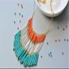 The Design Cart Transparent Luster White/Crystal Pipe/Bugle Beads/Glass Seed Beads (6.0 mm) (100 Grams) Standard Quality, for Jewellery Making, Beading, Arts and Crafts and Embroidery. view 4
