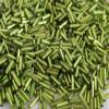 The Design Cart Silverline Peridot/Olive Green Pipe/Bugle Beads/Glass Seed Beads (9.0 mm) (100 Grams) Standard Quality, for Jewellery Making, Beading, Arts and Crafts and Embroidery. view 2