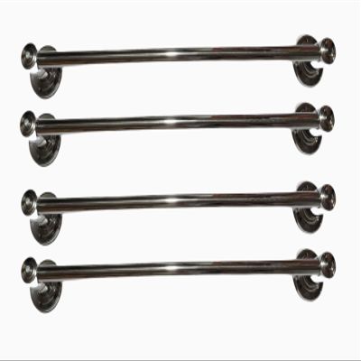 Stainless Steel Hook Towel Rod - 4 PIC Sets