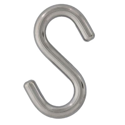 pmw - S Hook - Stainless Steel - Storage Hanger Hooks - Super Heavy Duty - 5.5 Inches in Length - Heavy Duty - Can with Stand 300 Kilo's - Pack of 6