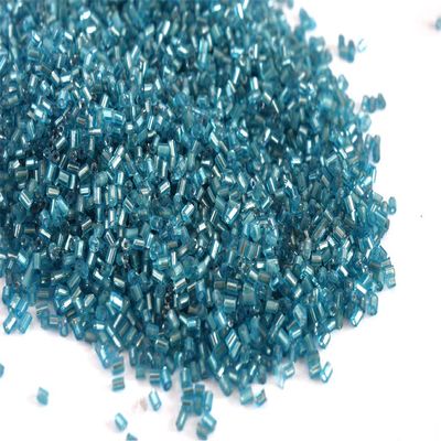 The Design Cart Silverline Turquoise 2 Cut Beads/Glass Seed Beads (11/0-2.0 mm, 100 Grams) Standard Quality, for Jewellery Making, Beading, Embroidery, Art and Craft