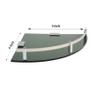 Spiry 9x9 inch Acrylic Wall Mount Bathroom Corner Shelf-Rack-Wall Shelves(Black) view 2