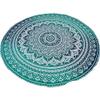 Textile export creations Creations Indian Tapestry Mandala Round Mandala Center Table Cover/Traditional Cotton Round Table Cover/Dining Tablecloth - Multi, Queen view 1