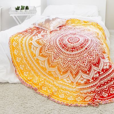TI AMO Textile Export Tapestry Mandala Round Center Cotton Abstract Table Cover (Standard Size)