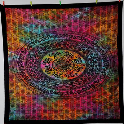 Textile export creations creations Bedsheet for Single Bed Textile export creations creations Beautiful Lotus Buddha Psychedelic Exclusive Indian Mandala Bed Cover Twin Hippie Bohemian Throw Wall Hanging Indian Bedspread Tapestry