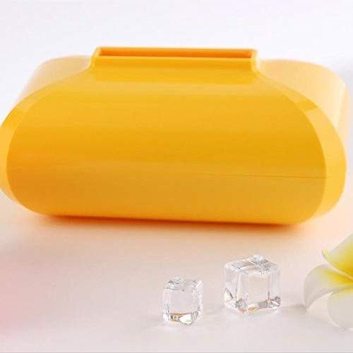 TOTO DEALS D549 Tissue Box Holder (1 Piece) (Material: Plastic, Size: 215mm x 138mm x 86mm, Colour: Yellow)