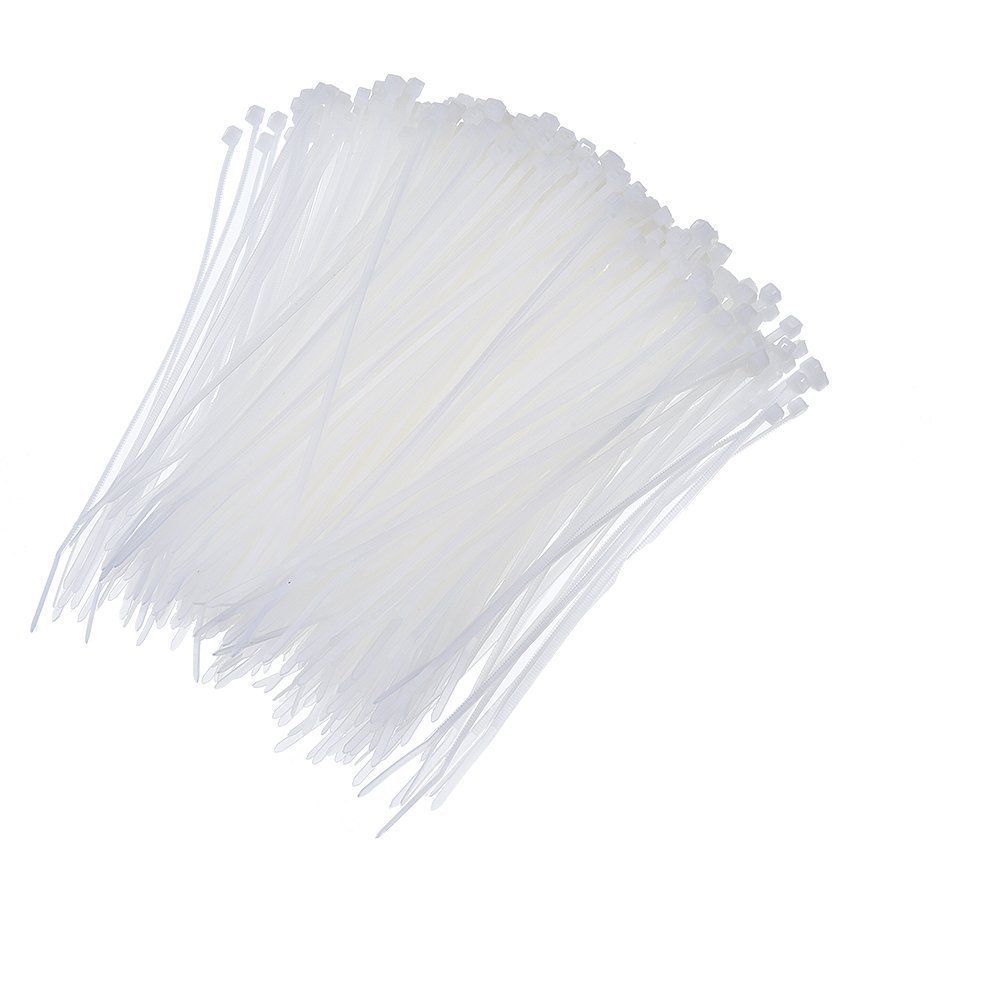 150mm x 3.2mm Nylon Standard Cable Tie (White Pack of 100)