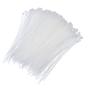 150mm x 3.2mm Nylon Standard Cable Tie (White Pack of 100) view 1