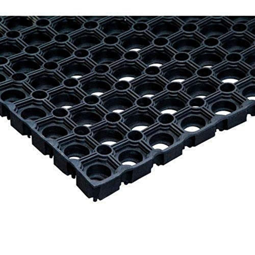 Marc Cleaning Products Marc Cleaning Products Rubber Hollow Mat (Black, Pack of 1)