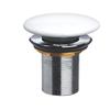 Aquieen Ceramic Pop-Up Waste Coupling White  Premium Brass Drain Stopper for Basins (3") view 1