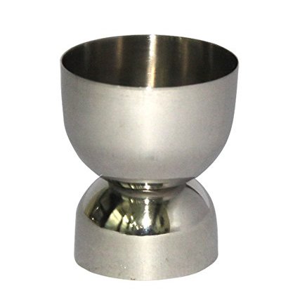 Navisha Stainless Steel Double Side Round Shape Peg Measure MINI Bar Tool 30/60Ml