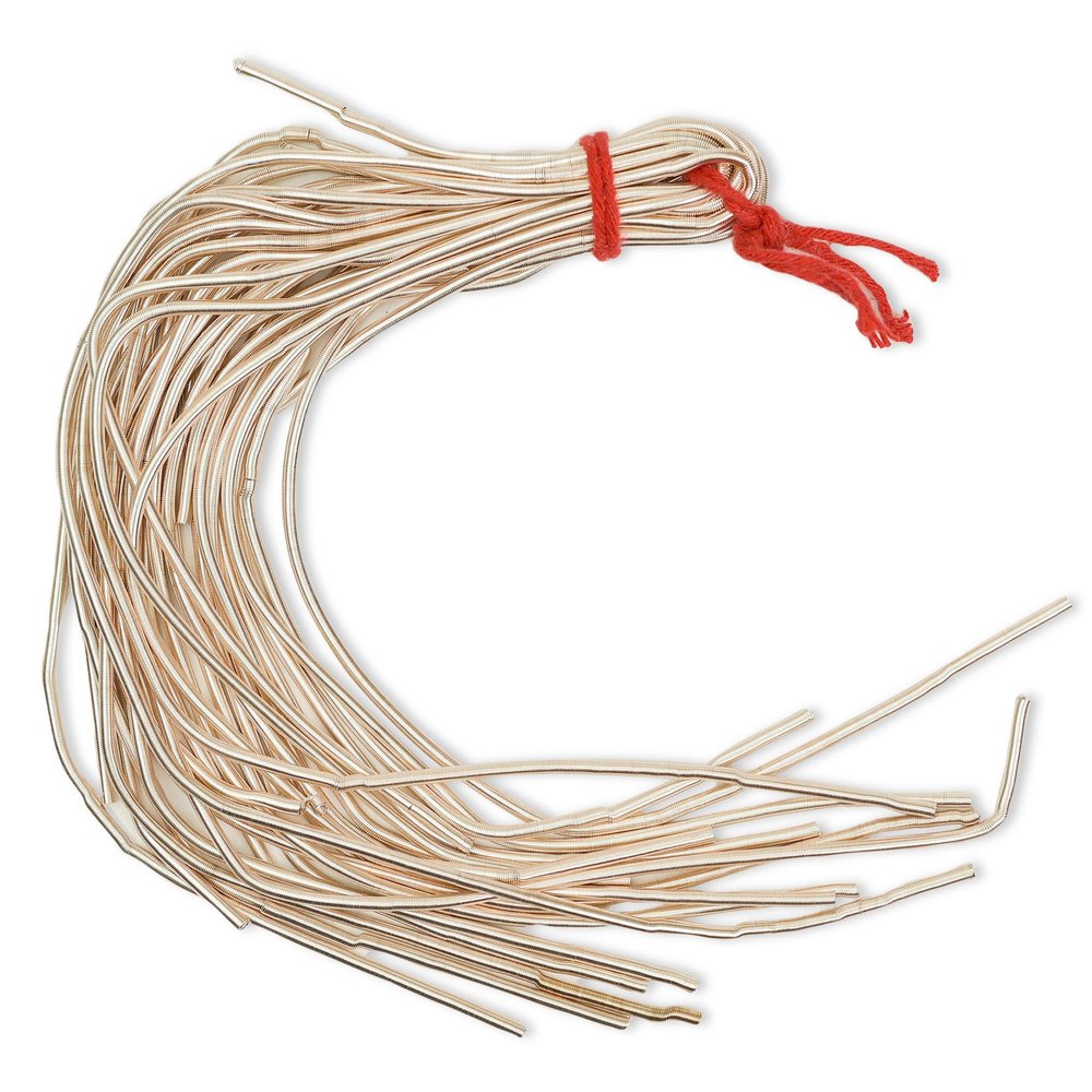 Embroiderymaterial Zardozi Spring Material,French Wire(Dapka) For Jewellery and Embroidery Purpose,3MM, Smooth Finish, Rose Golden Color(100 Gram)