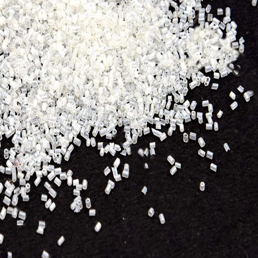 The Design Cart Silky White 2 Cut Seed Beads for Jewelry Making, Bracelet, Necklace, Dress Material,Embriodery Size-11/0-2.0 mm, Pack of 100 Grams