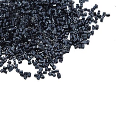 The Design Cart Black Lustre 2 Cut Seed Beads for Jewellery Making, Embroidery, Beading, Art and Craft Supplies (15/0-1.5 mm / 100 Grams) Standard Quality