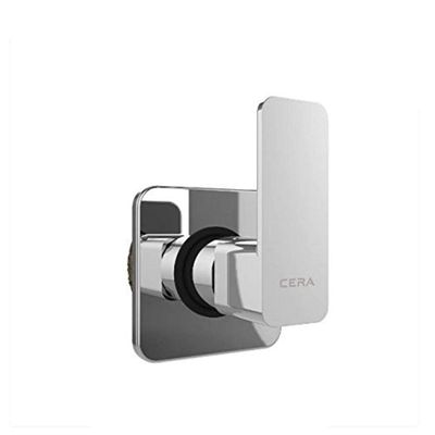 Cera Ruby F1005351 Brass Single Lever Exposed Part of Stop Cock (Silver)