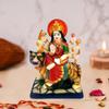 KRISHNAGALLERY Polyresin Sherawali Mata Durga Maa Murti Statue For Pooja Vaishno Devi Idol 6 Inch( Multicolour) view 1