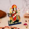 KRISHNAGALLERY Polyresin Sherawali Mata Durga Maa Murti Statue For Pooja Vaishno Devi Idol 6 Inch( Multicolour) view 3