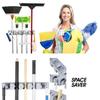 E-WARE Broom Holder and Garden Tool Organizer for Rake or Mop Handles Up view 2