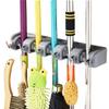 E-WARE Broom Holder and Garden Tool Organizer for Rake or Mop Handles Up view 4