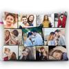 K1Gifts 11 Photos Personalized Cushion Fiber Filler with Cover for, Anniversary,Birthday 12 x 15 inches, White, 1 Cushion Cover, 1 Filler Gift All Occasoin view 2