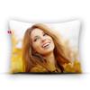 k1gifts Personalized Your Own Photo Satin 100 TC Pillow/Cushion- White Color 12X15 Inch view 2