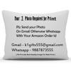 k1gifts Personalized Your Own Photo Satin 100 TC Pillow/Cushion- White Color 12X15 Inch view 3