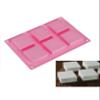 Cake Decor Silicone 6 Cavity Square Soap Mold view 2
