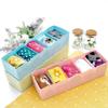 JAPP The Creative India Undergarments Inner Wear Socks Cosmetic Makeup Drawer Organizer Partition Box (Multi Color) - Pack Of 4 view 1