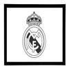Interio Crafts Wood and Plexi Glass Wall Hanging Real Madrid Team Logo Paper Print Framed Poster (12 by 8-Inch, Black frame) view 1