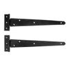 Adonai Hardware Iron T-Hinge (12", Black Powder Coated) (Supplied as 2 Pieces per Pack) view 1