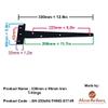 Adonai Hardware Iron T-Hinge (12", Black Powder Coated) (Supplied as 2 Pieces per Pack) view 3