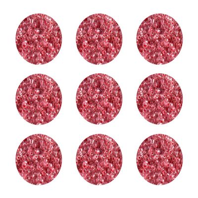 The Design Cart Pink Inside Round Seed Beads for Jewelry Making, Bracelet, Necklace, Dress Material,Embriodery Size-6/0-3.5 mm, Pack of 450 Grams