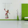 Rawpockets Decals 'Kathak Puppet Dance' Large Size Wall Sticker (Wall Coverage Area - Height 150 cms X Width 85 cms)(Pack of 1) view 1