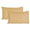 Trance Home Linen 200 TC 100% Cotton Large Size 20x30 inch Satin Stripe Pillow Covers | Pillow Cases | Set of 2 Piece Pillow Covers only |Large Size (Beige, 20 X 30 inch) view 1
