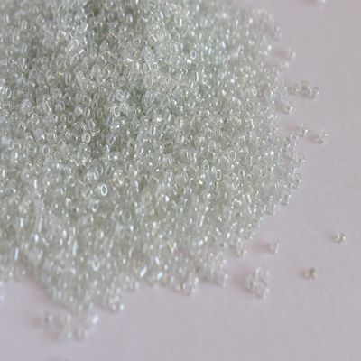 The Design Cart Transparent Luster White/Crystal Round Rocailles/Glass Seed Beads (11/0-2.0 mm) (450 Grams), for ? Jewellery Making, Beading, Arts and Crafts and Embroidery.