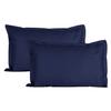 Trance Home Linen 200 TC 100% Cotton Large Size 20x30 inch Satin Stripe Pillow Covers | Pillow Cases | Set of 2 Piece Pillow Covers only |Large Size (Navy Blue, 20 X 30 inch) view 1