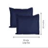 Trance Home Linen 200 TC 100% Cotton Large Size 20x30 inch Satin Stripe Pillow Covers | Pillow Cases | Set of 2 Piece Pillow Covers only |Large Size (Navy Blue, 20 X 30 inch) view 3