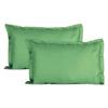 Trance Home Linen 200 TC 100% Cotton Large Size 20x30 inch Satin Stripe Pillow Covers | Pillow Cases | Set of 2 Piece Pillow Covers only |Large Size (Moss Green, 20 X 30 inch) view 1