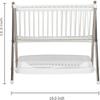 TOTO DEALS Multifunction Two Layer Folding Kitchen Dish Rack (1 Piece) (Material: Plastic Stainless Steel, Size: 425mm x 320mm x 320mm, Colour: White) view 3