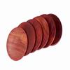 Craft Land Wooden Drink Coasters Wood Table Coaster Set of 4 for Tea Cups Coffee Mugs Beer Cans Bar Tumblers and Water Glasses (Lotus) view 3