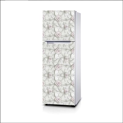 AH Decals Vinyl Flowers Fridge Sticker, 23.62 x 62.99 Inches, Multicolour