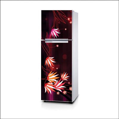 AH Decals Vinyl Flowers Fridge Sticker, 23.62 x 62.99 Inches, Multicolour